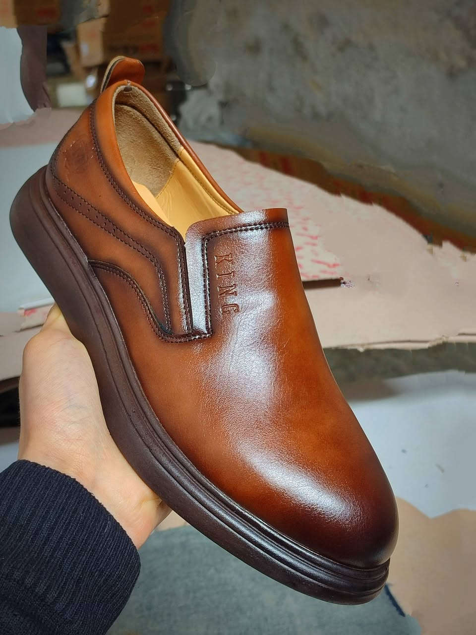 جديد (سبور ✨ شيك) رجالي 

( الوجه جلد صناعي تركي نوع اول )
بطانة جلدية معالجة نوع اول 
نعل بروتان طري طبي 

كواليتي عالي الجوده 
تعبئة 8 جواز .....لطلب الجمله ( 0969378677 )


**إذا كنت صاحب هذا الإعلان وتريد حذفه لأي سبب، رجاءا أرسل رسالة إلى الدعم الفني**