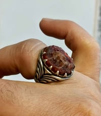 خاتم • فضة ٩٢٥ • حجر نادر
