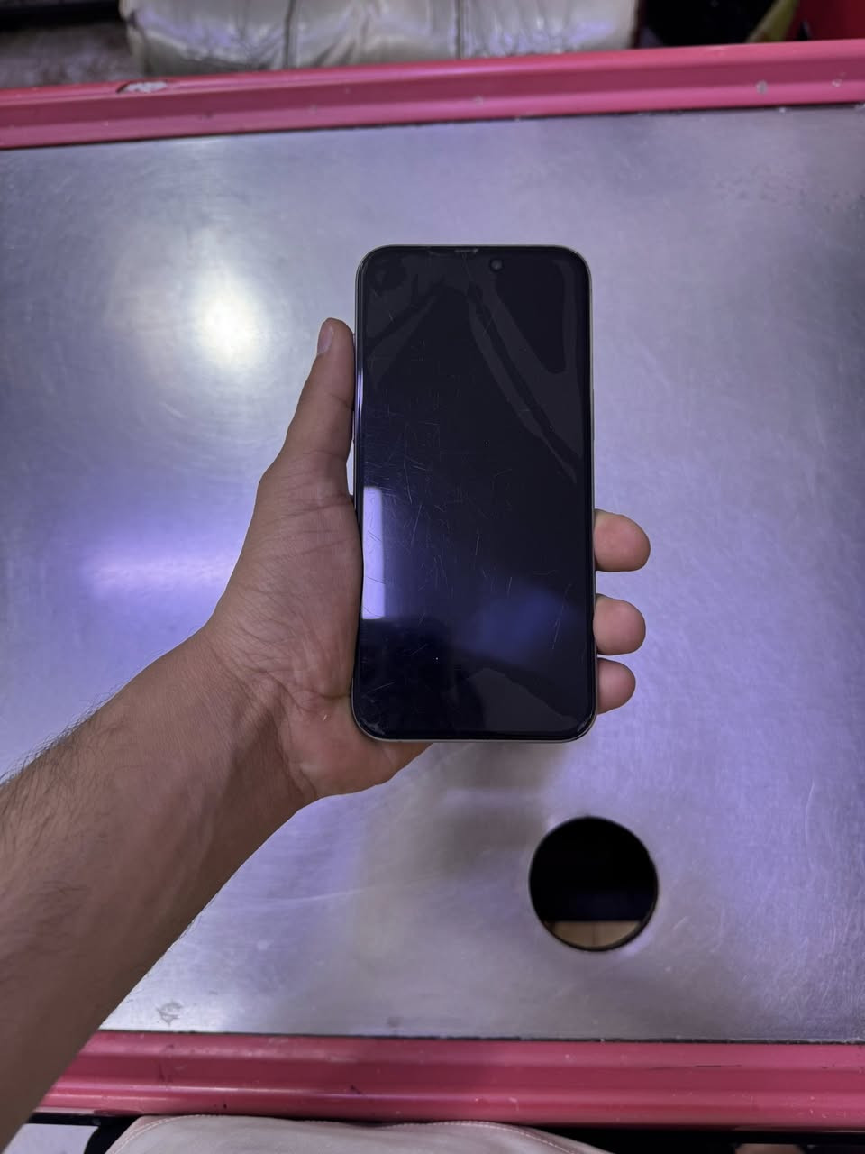 🔥 للبيع iPhone 15 Pro Max 🔥

📱 السعة: 256GB
✨ الحالة: ممتازة جداً ونظيفة
🔋 نسبة البطارية: 86%
✅ الجهاز شغال بدون أي مشاكل

📦 الملحقات:

* شاحنة أصلية
* الكارتونة الأصلية

💰 السعر: 1200

📍الموقع: بغداد_الزعفرانية

للمهتمين التواصل -***********
