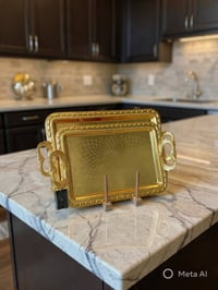 صواني ذهبية • طلاء ثابت • ضمان ٢ سنة