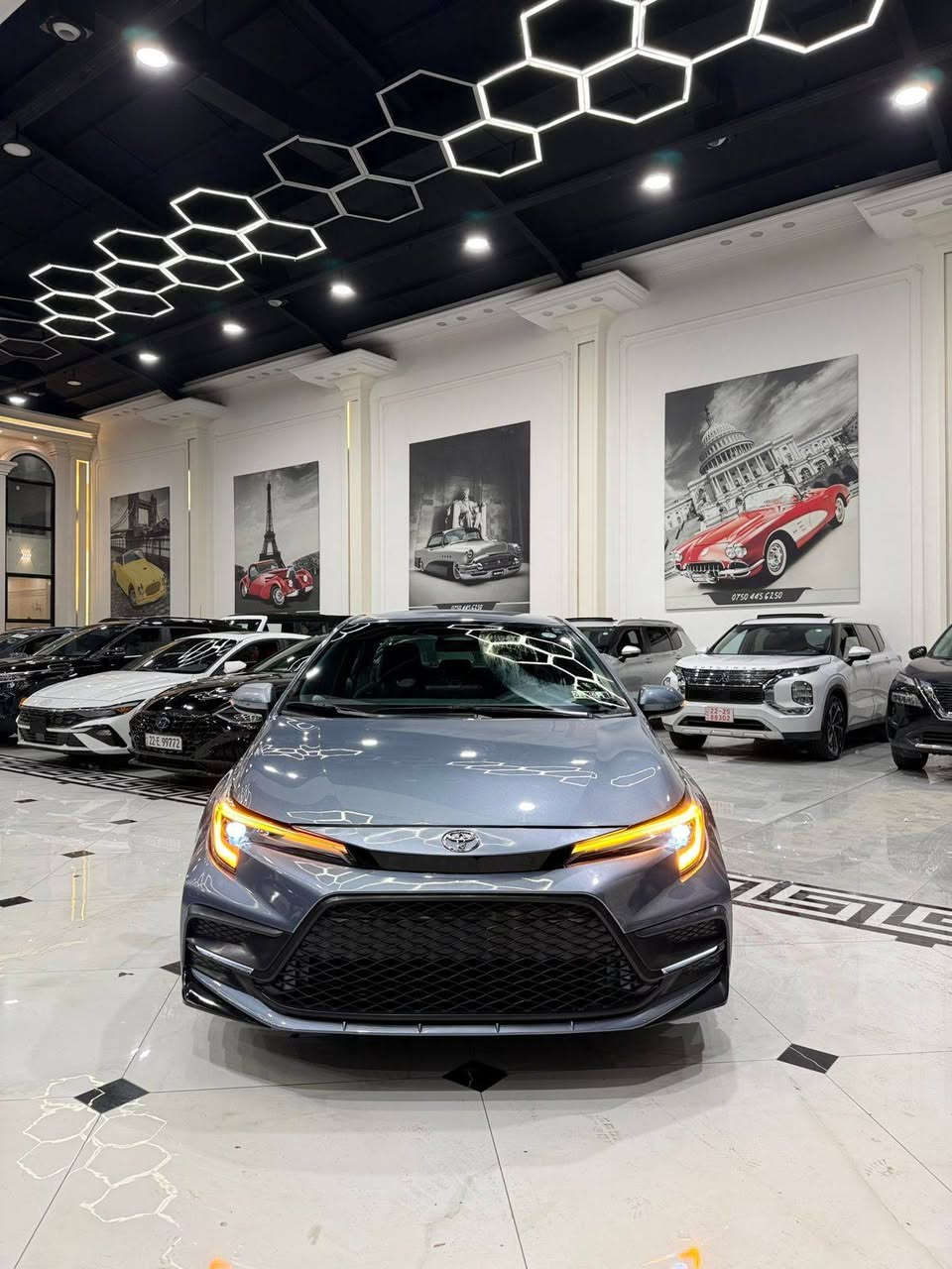 سلام عليكم اخوان كورلا 2024  se فول مواصفات عدى الفتحة  حادثه فقط جاملغ عكس السايق والباب مال الصدر الباقي كفالة السيارة كاتي اربيل يعني فحص مؤقت بدون رقم تترقم اربيل كلفة الرقم ١٠ورقات ماشية ٢٥الف مايل مراوس بالنترا 25  /***********
