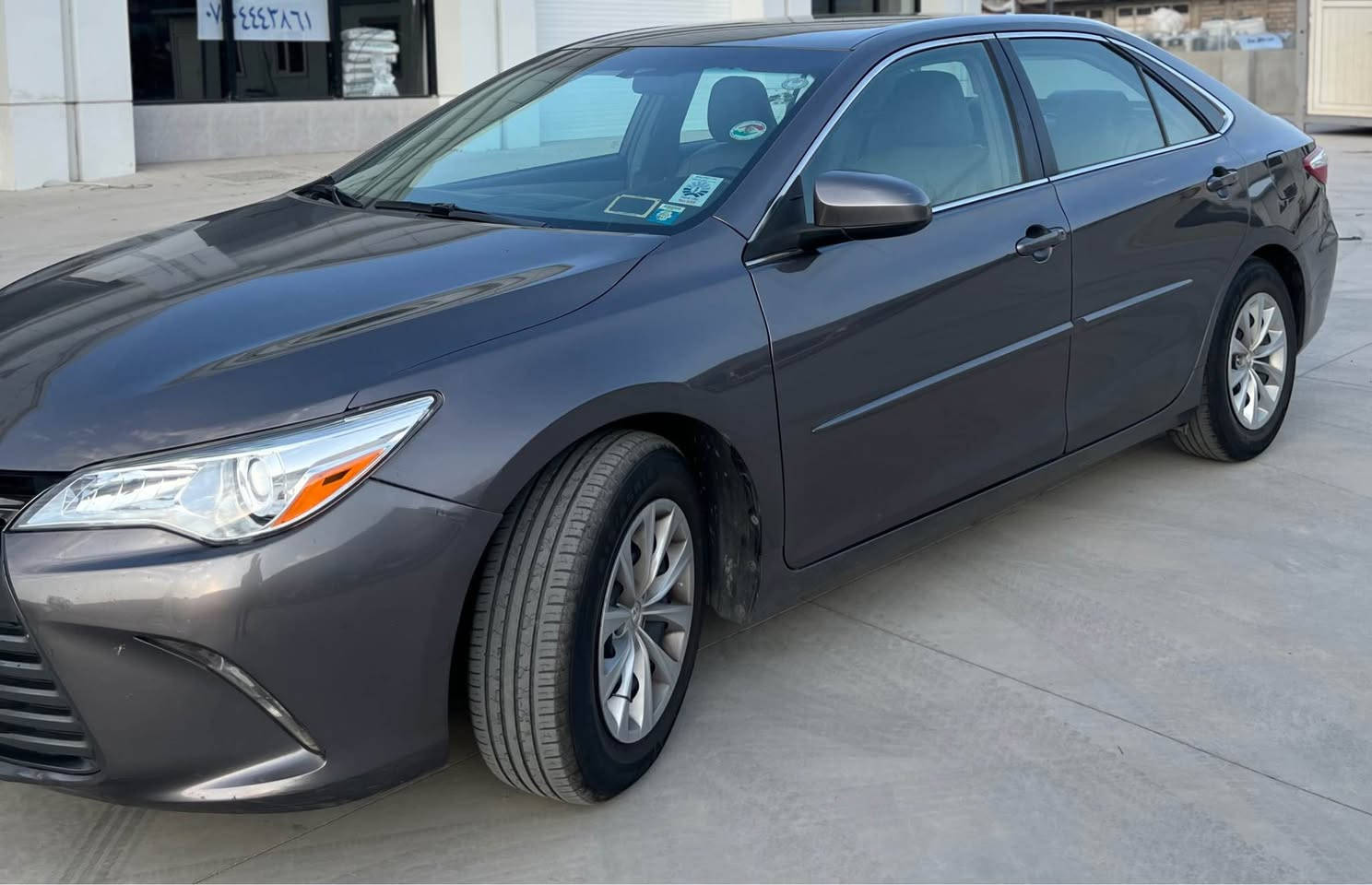 toyota camry 
تۆیۆتا کامری ٢٠١٦ مواسفاتی LE  ناو کرێمی رەسمی سۆنەرم دانوە بۆ زانیاری زیاتری سیارە گیر مەکینەی بەشەرت نەکراونەتەوە تەحول غرامەی بەشەرت نرخی ١٣٢ کەمێک مەجال 
*********** أربيل, العراق
