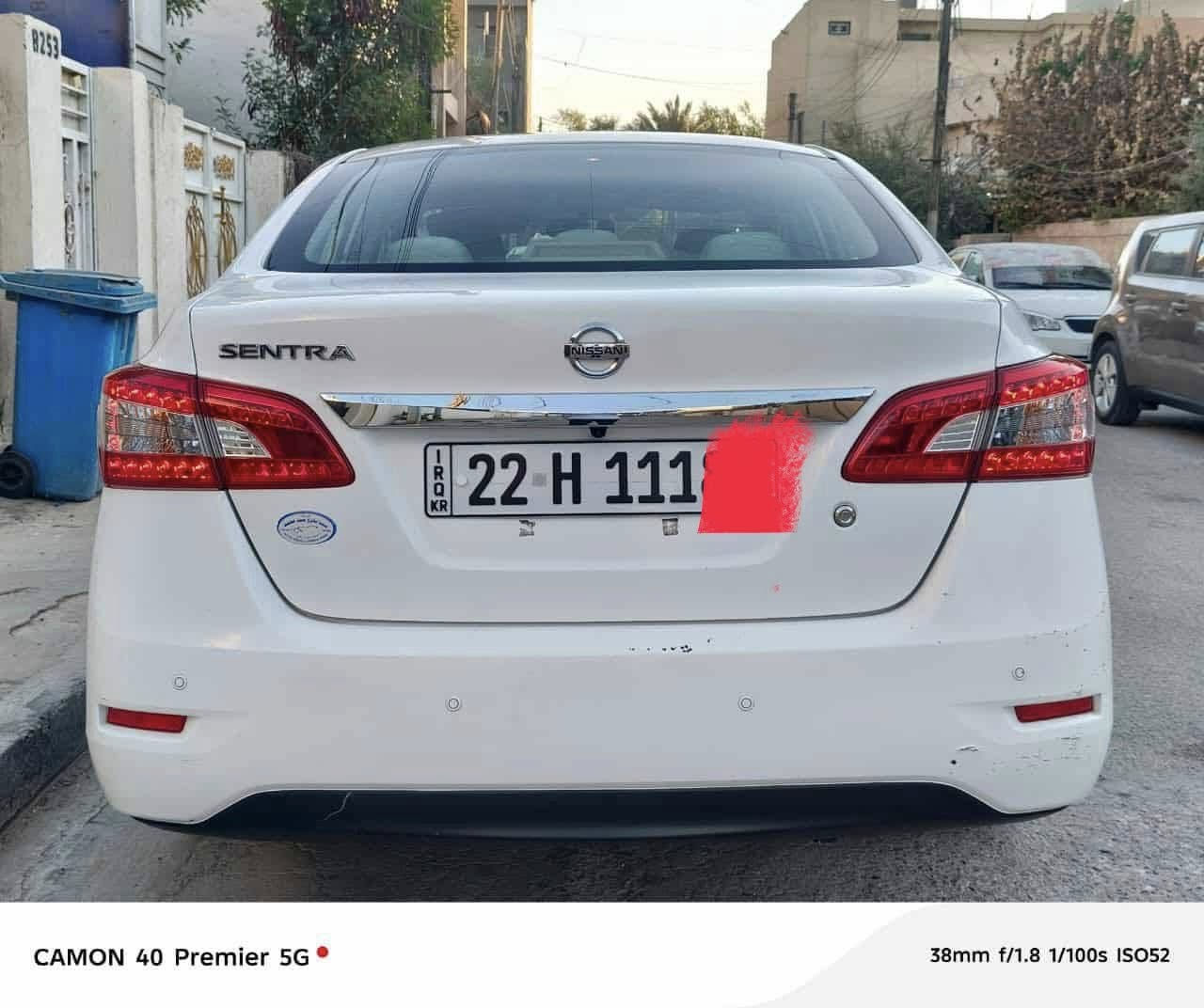 نيسان سنترا ٢٠١٨خليجي ابيض
رقم اربيل مميز 
بيها ٣مكانات بارد 
ورشه خفيفه صبغ بدون معجون ابدا 
كير محرك كفاله 
صدر جديد 
باسمي السنوية تحويل مباشر 
هزه جديده 
مكان السياره بغداد 
ماشيه ١٧٠ الف 
السعر ١٢٣ ورقه وبيها مجال 
***********
