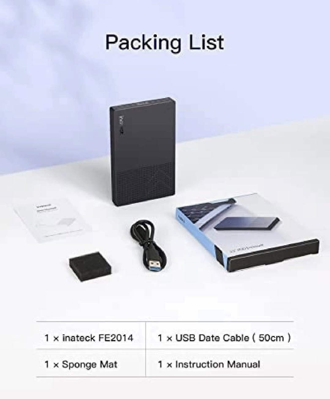 Inateck USB 3.2 Gen 2 Hard Drive Enclosure FE2014


**إذا كنت صاحب هذا الإعلان وتريد حذفه لأي سبب، رجاءا أرسل رسالة إلى الدعم الفني**