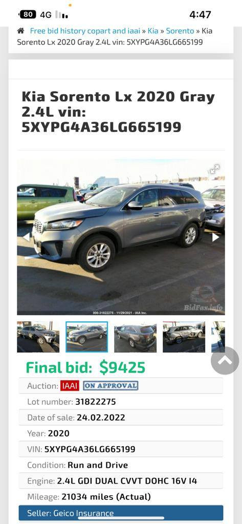 سلام عليكم سورنتو 2020 الضرر موضح بالصور وبالتفصيل رقم بغداد انكليزي السعر 195 ورقه يعجبك السعر علق ميعجبك اعبر المنشور سياره عميه
للاستفسار ***********
