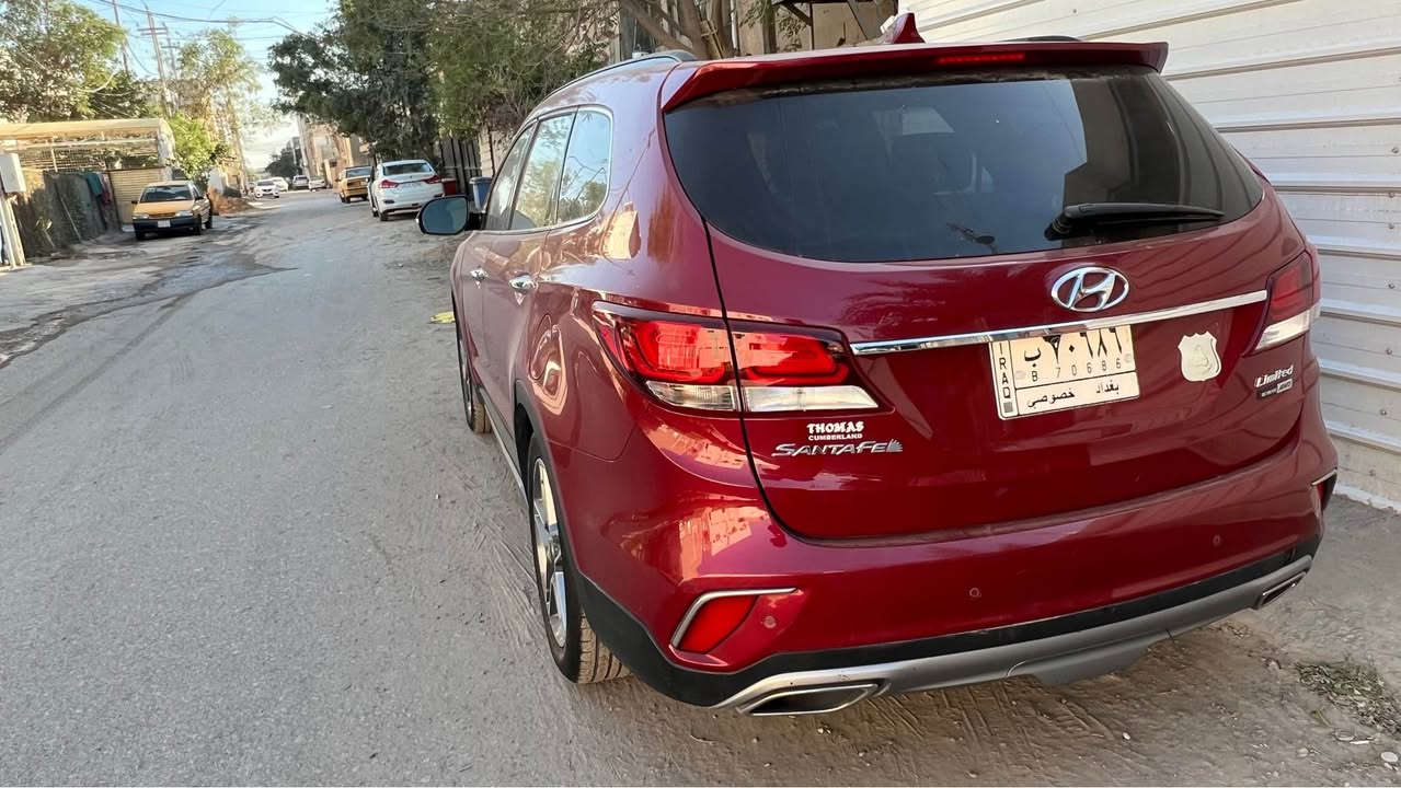 سنتافي كراند فول لمتد 3.3
محرك - ٦- 
كامرات ٣٦٠
رادار 
تدفئة كشنات امامي خلفي 
وبانوراما
وبردات جانبيه 
هيتر ستيرن
وكومه مواصفاة فوول
وارد امريكي
حادثها خشم البنيد وماكو شي مبدل بس البنيد مصبوغ 
جاملغات وشاصي وكلشي مكفول
رقمها بغداد
باسمي

ماشيه ٩١ الف
مامتواجد ع الفيس 
*********** واتساب بغداد, العراق
