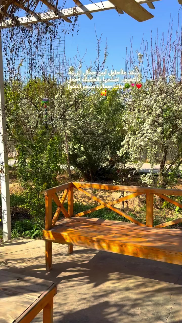 تريد تحجز مزرعه ؟اختار صح لان المزرعه تختلف عن المنتجع 🌴🌳مزرعه الرضا🌴في بلد هم مزرعه وهم منتجع بوسطها اجواء كلش حلوه لمحبين الطبيعه والهدوء 😇والجو حاليا بيها خيااال لان ربيع🌷🌱أسعار متتجاوز حاليا ١٥٠ 
موقعنا بلد
للحجز تواصل مع صاحبها 
***********
وكل الهلا بضيوفنا من كل مكان 🥰
