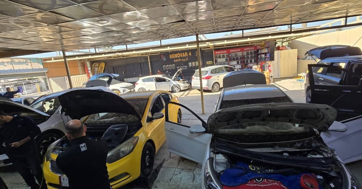 #جانب من اعمالنا المنجزة 
#مختصون بتكييف السيارات الكورية الحديثة 
#المهندس
م. *********** #الصليخ_شارع_المعارض_قرب_فلكة_مهدي_عماش
