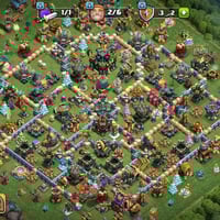 حساب كلاش تاون 17 ماكس • ١٤٠٠ جوهرة • مع ببجي