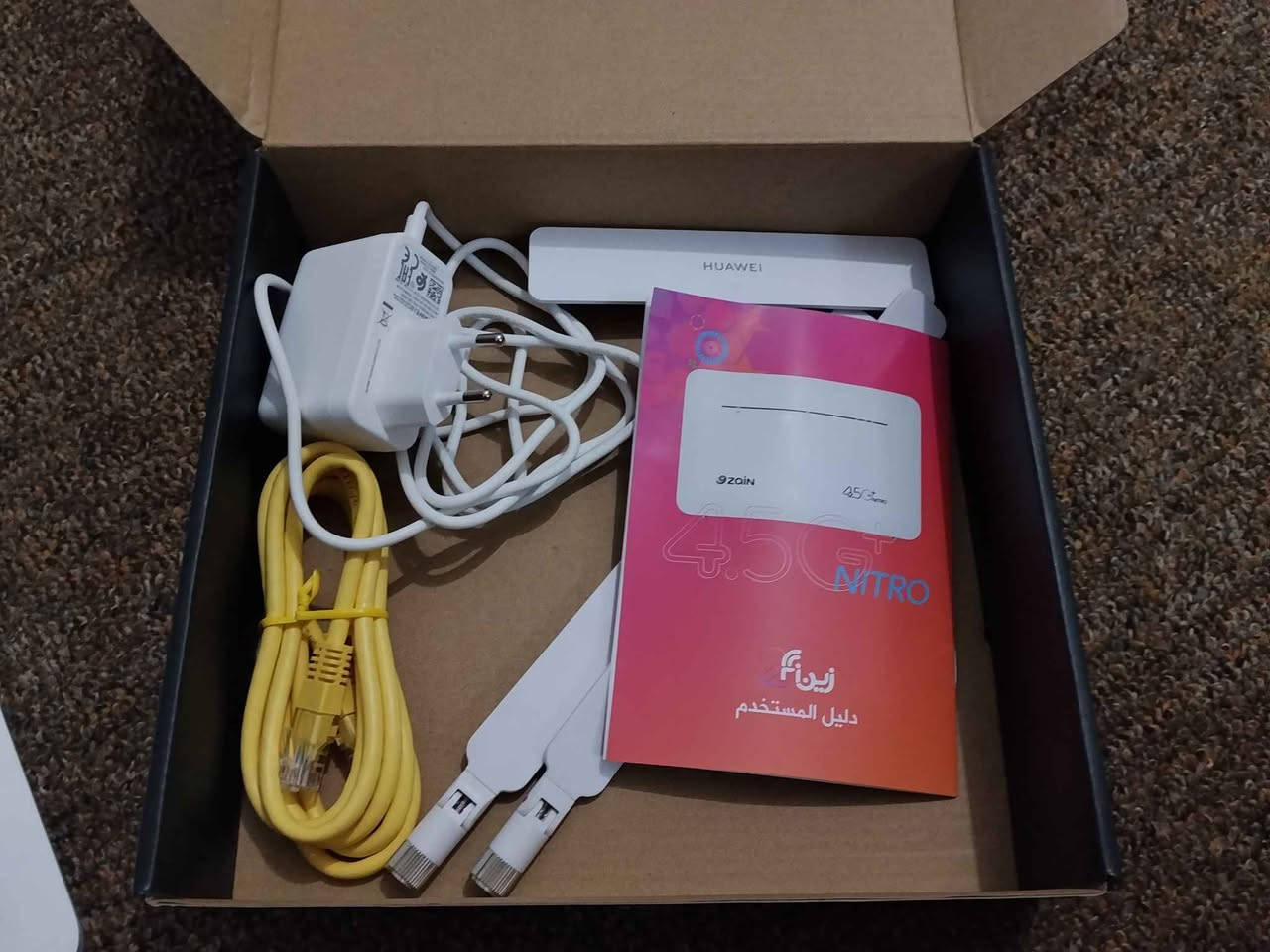راوتر زين فاي 4.5 جهاز جديد اسخدام شهر مع كامل ملحقاته واتساب *********** ناصرية, ذي قار
