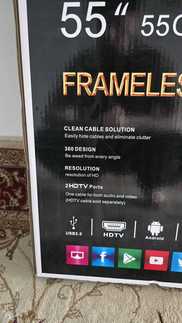 Genral TV 3asle Frameless

CLEAN CABLE SOLUTION Easily hide cables and eliminate clutter
360 DESIGN Be awed from every angle
RESOLUTION resolution ofHD
2HDTV Ports
One cable for both audio and video (HDTV cable sold separately) 
S3re 290 hazar السليمانية, العراق


**إذا كنت صاحب هذا الإعلان وتريد حذفه لأي سبب، رجاءا أرسل رسالة إلى الدعم الفني**