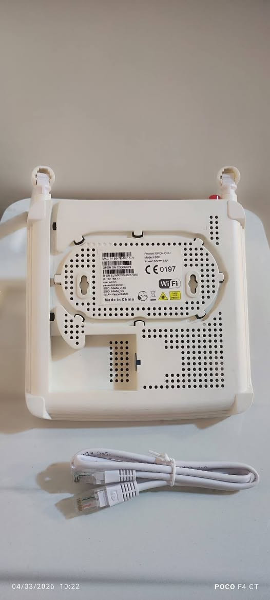 للبيع راوتر FİZL مستخدم قليل مزود بجهاز اونيو مدمج يعني 2*1 بسعر 25 الف وبيها مجال قليل


**إذا كنت صاحب هذا الإعلان وتريد حذفه لأي سبب، رجاءا أرسل رسالة إلى الدعم الفني**