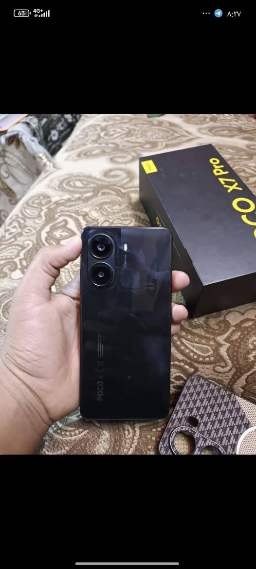 سلام عليكم للبيع. POCO X7PRO
ذاكره512
جهاز جديد مكفول من كلشي ملحقاته كامله مواصفاته معروفه 120فريم السعر375
***********

