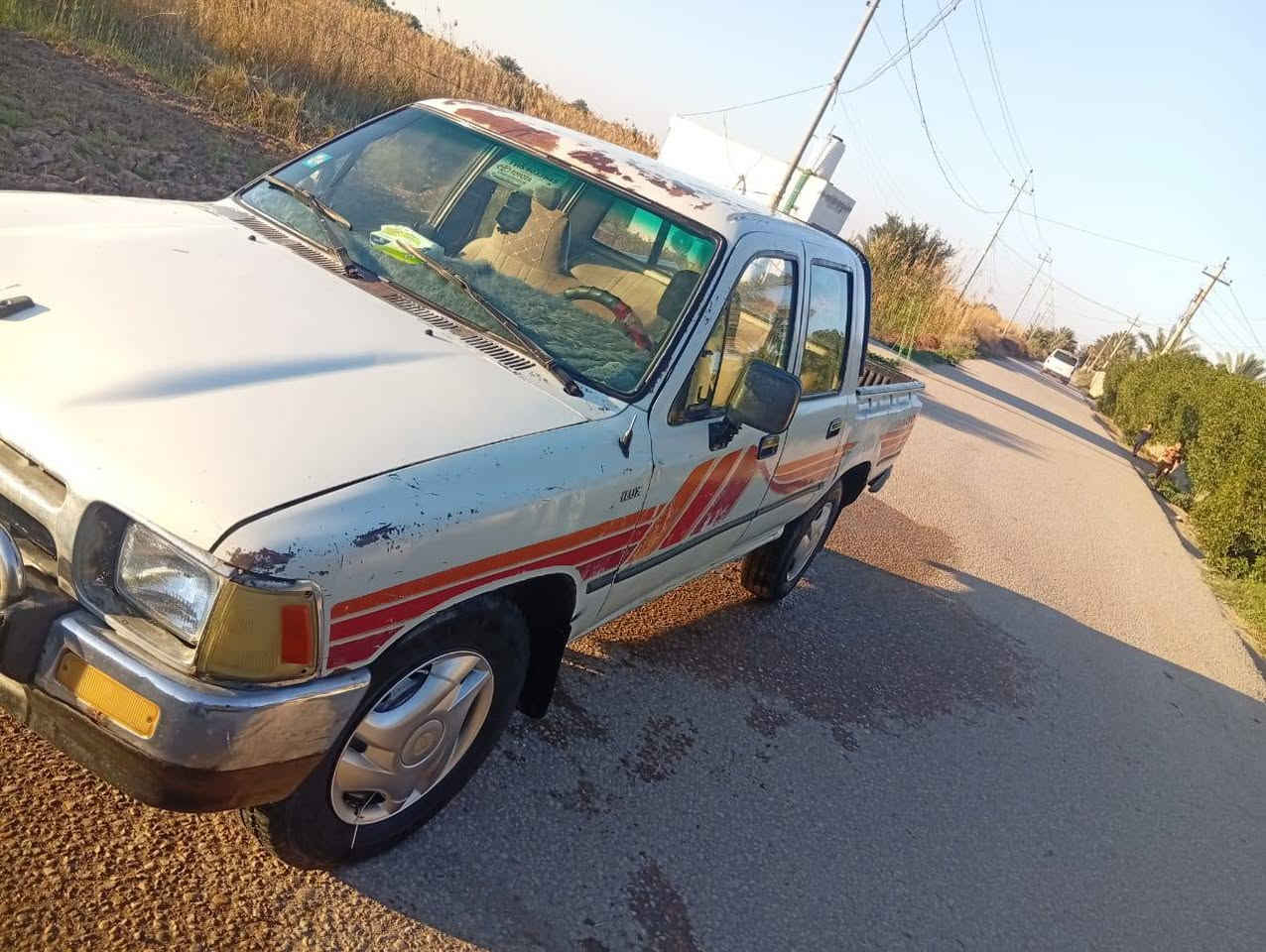 للبيع سياره بيك اب تويوتا بلادي جاهزه خير من الله موديل 1993 رقم انكليزي مثنى تحويل  ثاني يوم مشروع وطني مكينه كير حداديه ميه بلميه الرفاعي الاتصال ‏‪***********‬‏ السعر 58 بيه مجال
