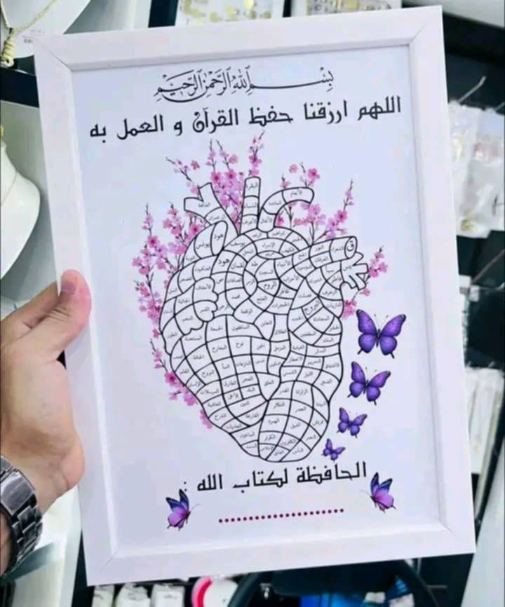 ايطار قلب حفظ القرآن ♥️♥️♥️
للتشجيع ع حفظ سور القرآن 
وبسعر رمزي جدا ♥️🌹♥️
@إشارة


**إذا كنت صاحب هذا الإعلان وتريد حذفه لأي سبب، رجاءا أرسل رسالة إلى الدعم الفني**