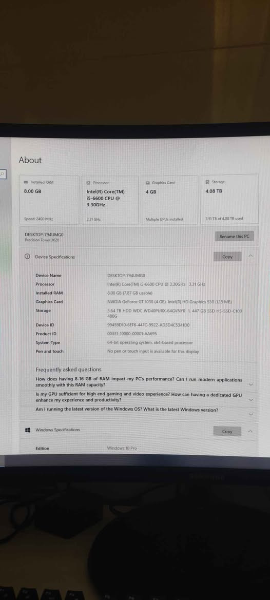 Dell Precision Workstation Tower 3620 Intel Core i5 6th Gen 8GB RAM 512ssd Windows 10 Pro Desktop أربيل, العراق


**إذا كنت صاحب هذا الإعلان وتريد حذفه لأي سبب، رجاءا أرسل رسالة إلى الدعم الفني**