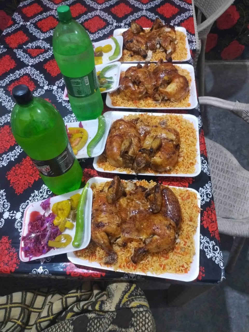 🍗🔥 دجاج النجوم 🔥🍗 مقابل  اسواق فراس نزال 

✨ عرض مميز لعشاق الطعم الأصيل ✨

🍽️ دجاج محشي ويا 3 أنواع تمن + مرق
💰 السعر: 10,000 دينار فقط

🍗 دجاج محشي بدون تمن ومرق
💰 السعر: 8,000 دينار

🍛 نفر تمن ومرق
💰 السعر: 3,000 دينار

🍖 منسف دليمية
💰 السعر: 5,000 دينار

🚚 توصيل داخل وخارج القضاء
⏰ متواجدين يومياً من 9 صباحاً إلى 9 مساءً
📞 الحجز والتوصيل: ***********

👨‍🍳 بإدارة: مروان الخزرجي وإخوانه

🌟 الطعم اللي يرجعك مرة ومرتين 🌟

