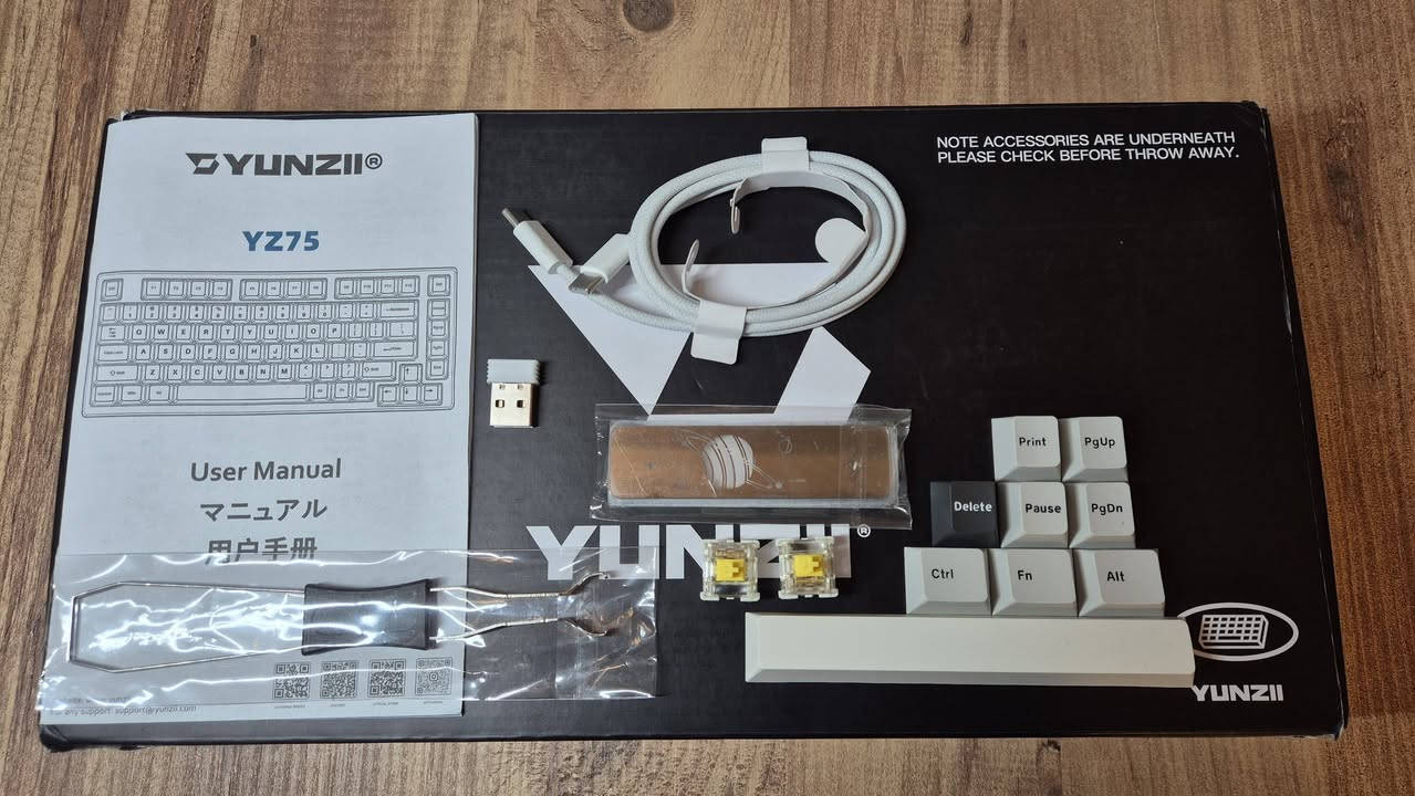 كيبورد Yunzii yz75 v2
سوتش (gateron g pro yellow) و اثنين زيادة
صوت ثوكي (thocky) بلا وصف
بطارية ٥٠٠٠ mAH يدوم لفترة طويلة
كامل الكماليت
حالة: جديد، غير مستخدم
التوصيل متوفر لكل أنحاء العراق
سعر: ٧٠ ألف


**إذا كنت صاحب هذا الإعلان وتريد حذفه لأي سبب، رجاءا أرسل رسالة إلى الدعم الفني**