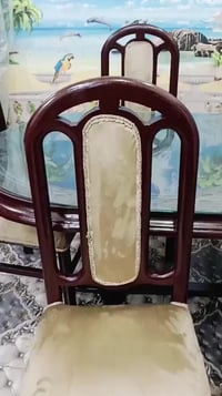 سفرة عمولة • خشب زان أحمر • ست كراسي