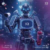 روبوت المستقبل يحمل حلولك بيده  كاميرات مراقبة بذكاء أعلى  ومعدات انذا...