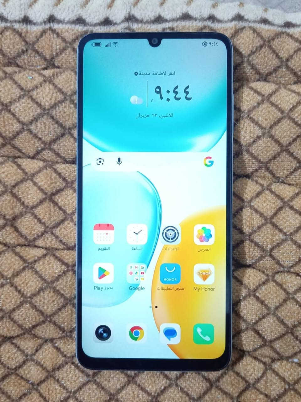 اسلا عليكم 
@​هونر X5c بلس للبيع 📱
​الشاشة: كبيرة 6.74 إنش وسلسة (90 هرتز).
​الكاميرا: 50 ميجابكسل صورها واضحة.
​البطارية: عملاقة 5260 مللي أمبير تدوم طويل.
​المعالج: ثماني النواة أداء سريع بالاستخدام اليومي.
​الرام: 4 جيجابايت.
​الذاكرة: [.128.] جيجابايت.
​💵 السعر: [.125بي مجال ] ***********
