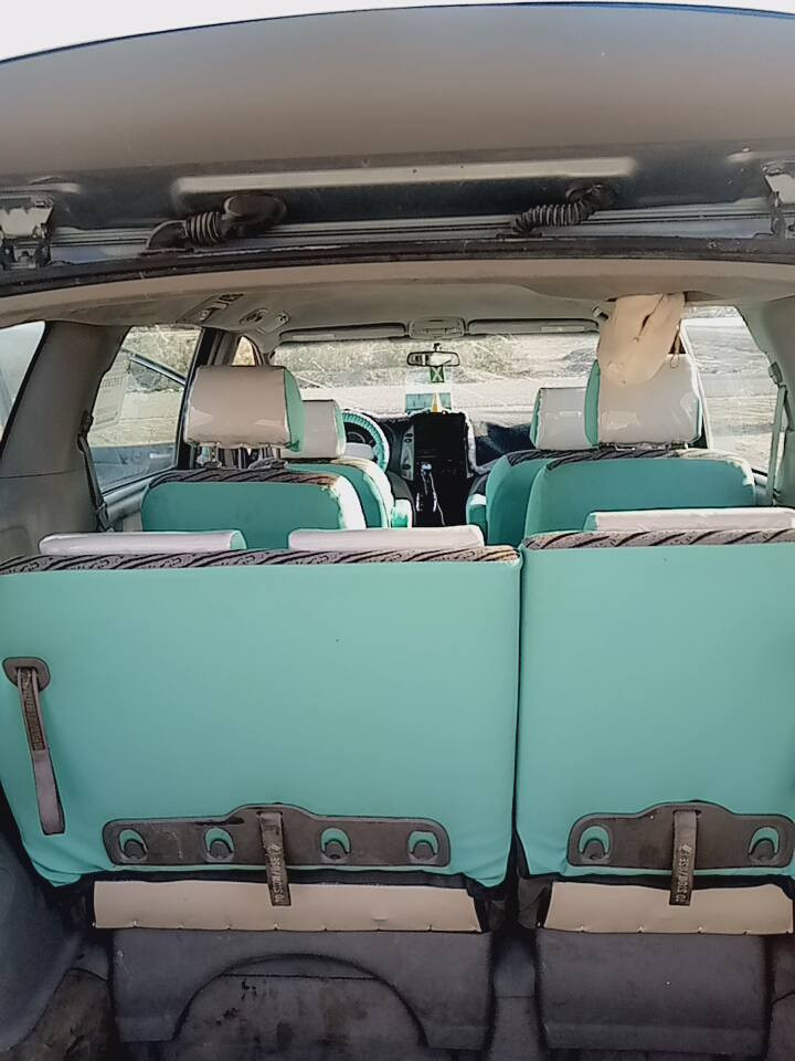 السلام عليكم تيوتا سينا 2008السنويةمامنتهية شرط التحويل مكينة كير خيرمن الله تبريد شغال ست قطع ويل كل زوج تايرات جدد صار عشرتيام شادهن عوزهةجامة أمامية فقط السيارةمصبوغة عام واسط قضاء الحي السعر80ورقة بيهة مجال ***********
