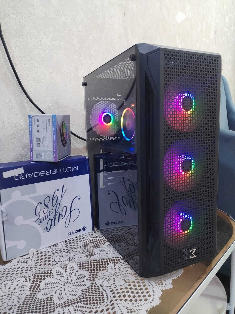 تجميعه البيع
275 بيه مجال قليل
الكارت RX 6500 TX XfX
المعلج Intal xeeon 2680v4 
الرمات 16 ددار  4  تردد 3200
ء SSD 256
البور 550 واط 
وشرط الفحص وين متريد تفحصه فحصه 
 ⁩


**إذا كنت صاحب هذا الإعلان وتريد حذفه لأي سبب، رجاءا أرسل رسالة إلى الدعم الفني**