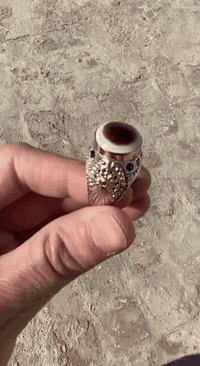 جزع يماني • ذهب عيار 21 • مطعم بالزفير