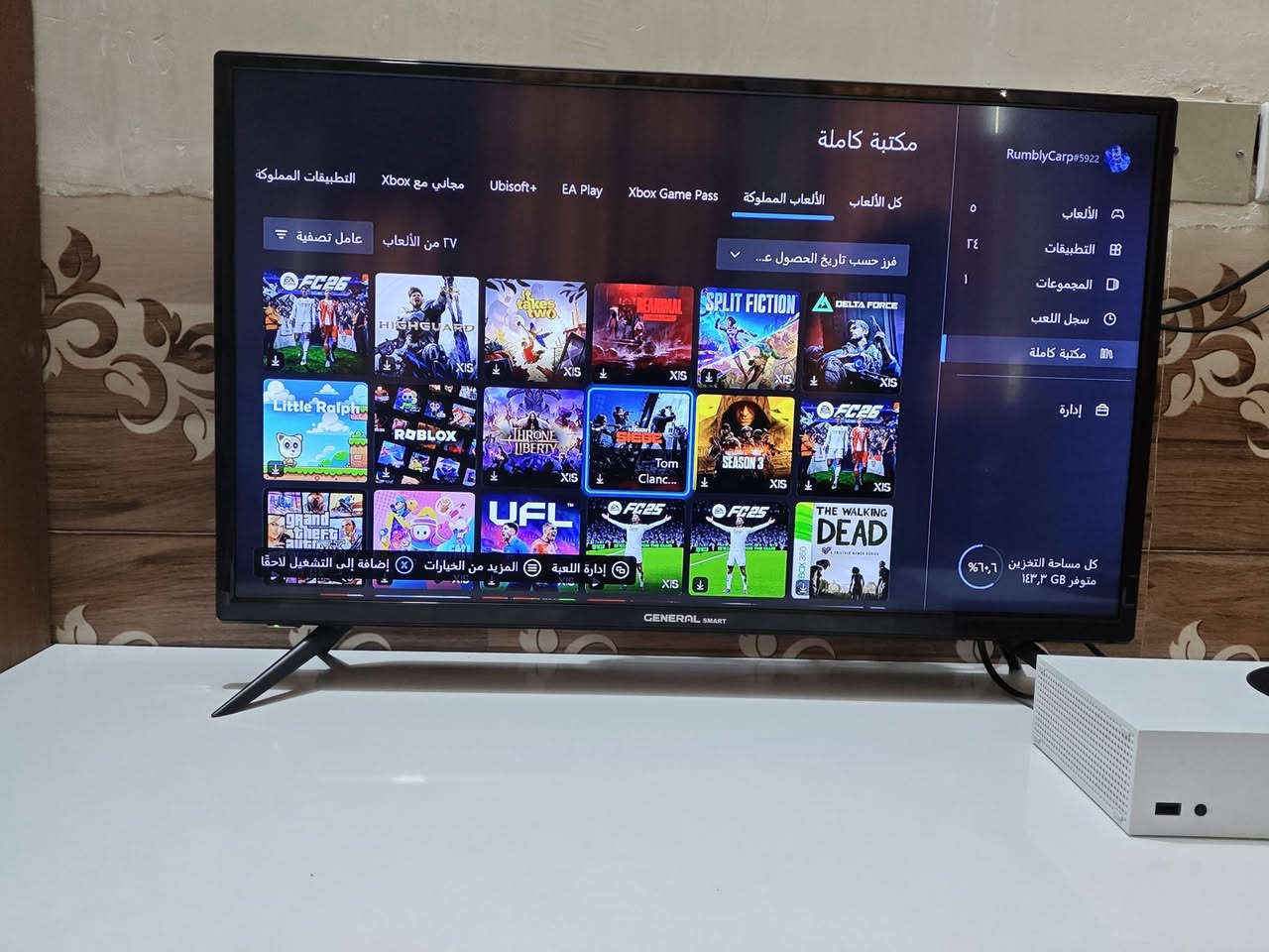 اكس بوكس سيريس اس جهاز جدا جدا نضيف كامل ملحقات الاصليه حته الكارتونه اخو الحديد جهاز لوك ستيكر ما مفتوح بي اشتراك جيم باس امفعل اومنزل بي العاب اوبي اهواي العاب مملوكه مثل جي تي اي وحده ب 30 دولار او كول اوف ديوتي او فيفه 25  او تكست تو او هواي العاب يعني جهاز فد شي  شغل او تلعب او تجي ويا بطاريه قابله لشحن سعر الجهاز 400 اوبي مجال قليل لشراي


**إذا كنت صاحب هذا الإعلان وتريد حذفه لأي سبب، رجاءا أرسل رسالة إلى الدعم الفني**