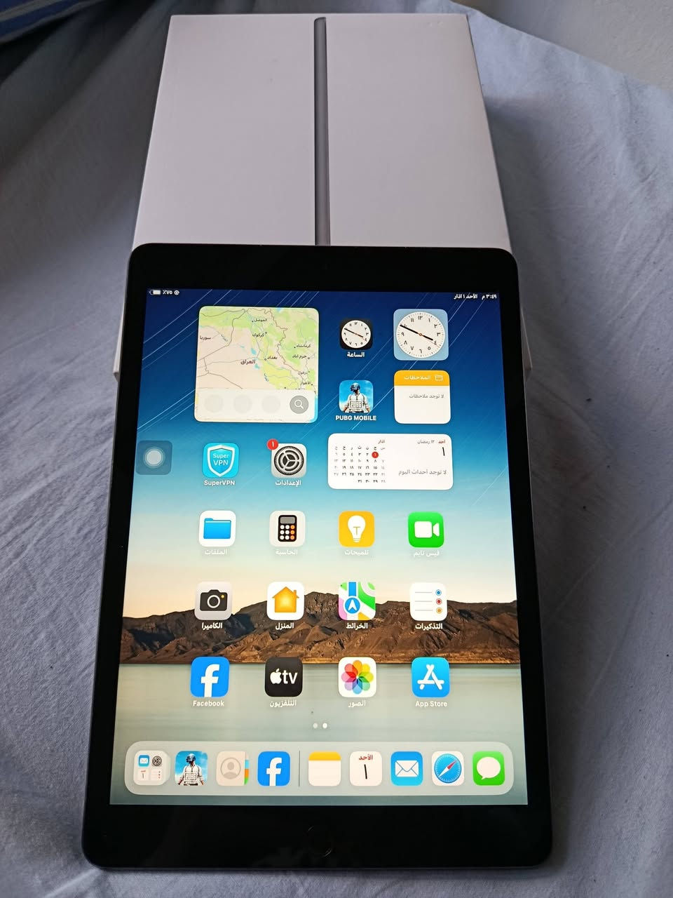 ايباد 8
حالة الوكالة 
ببجي ٦٠ فريم دون اي لاغ وضمان تجريب 
بطارية مبدلة فقط وبحالة ممتازة تكفي ٤ او ٥ ساعات ببجي
ذاكرة ٣٢
معاه كارتون 
بيع او مراوسة 
واتساب : ***********
