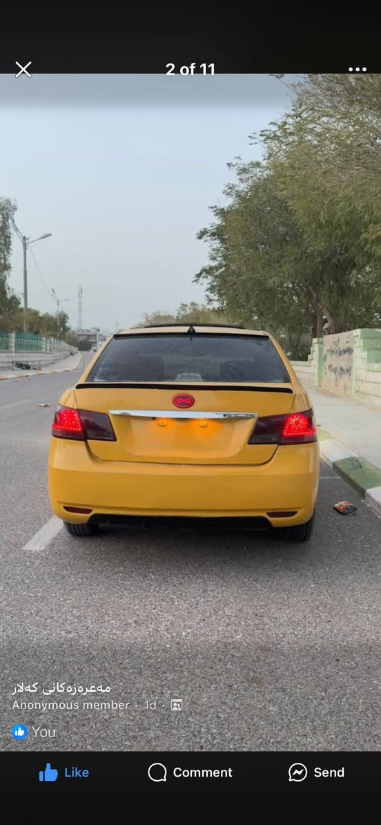 سلام عليكم، BYD مۆدێل 2013
شي جوان و پاك 
•گێر و مەکینەی کراوە بە یارس وته بريد سارد و گەرمى به شهرت.
• مواصفات فوله
• شاشه ايياد
•كاميره
•به سمه و شه غال
• سلايد
•جوارجام كاره با
• بوياغ حيزام
•سة نه وي قيسته كان
•جوار تايهى لوّك

• نرخى.[$33] مهجالىّ برايانه
• ژ.م واتسئاپ ڤایبەر : [***********]

