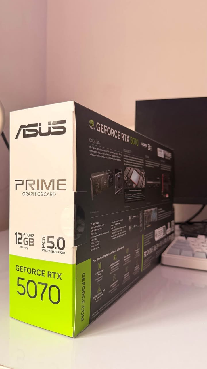 متوفر جديد غير مستعمل 
كارت شاشة RTX 5070 12g النجف, العراق


**إذا كنت صاحب هذا الإعلان وتريد حذفه لأي سبب، رجاءا أرسل رسالة إلى الدعم الفني**