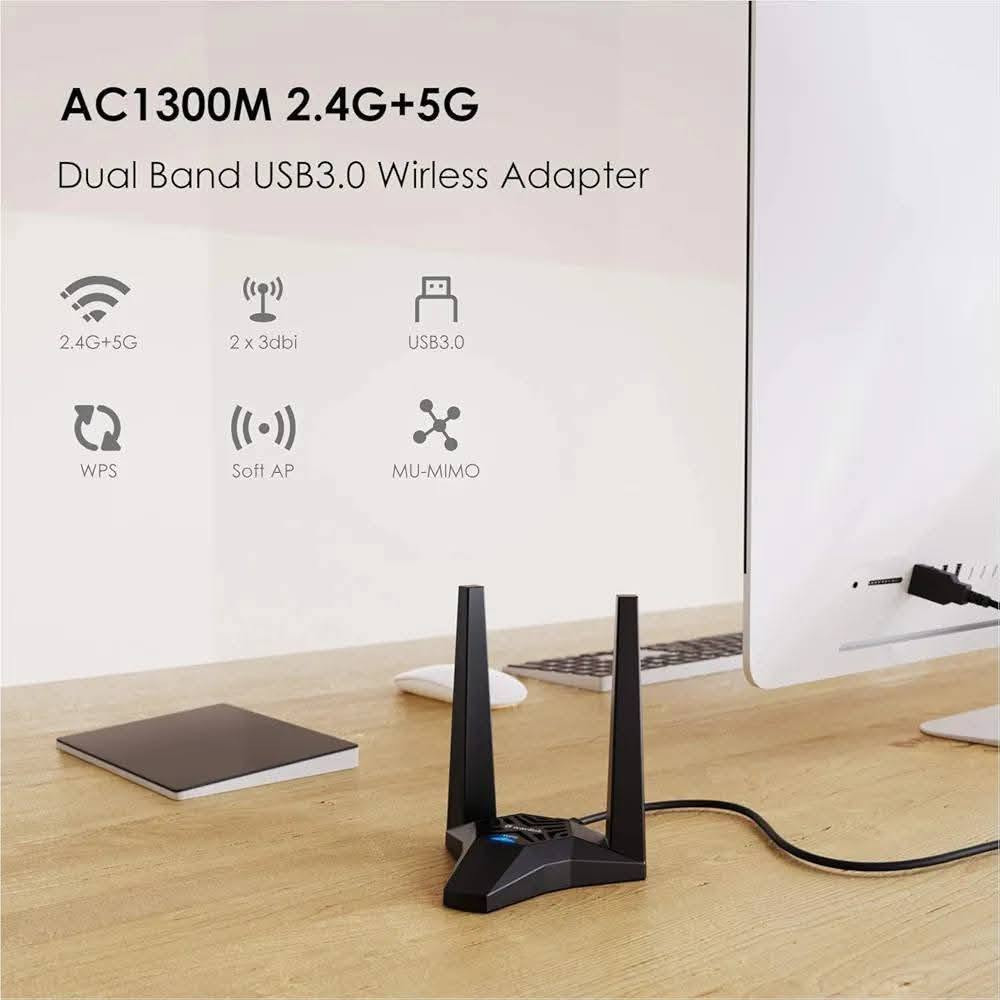 ادبتر واي فاي USB AC1300 من Wavlink 🫡🔥

سرعه اجماليه تصل الى 1300mbps ✅

تردد ثنائي  2.4GHz - 5.GHz بدون تقطيع ✅

منفذ USB 3.0 مع كيبل اطاله ✅

انتنا ثنائيه 3dBi ×2 يتحرك بجميع الأتجاهات ✅

يدعم خاصيه WPS ✅

السعر 20 الف فقط 🫡 🔥 

توصيل جميع محافظات العراق 5 الاف 🚙 🚗 

للأستفسار والحجز التواصل واتساب 📞 

***********

عنوان المركز : بغداد الحريه الثانيه شارع الحريه الثانيه قرب مكتبه الكراون مقابل صيدليه العنفوان مركز شمس للموبايل
