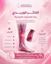 لأن قلة الحركة بعد العمليات الجراحية ممكن تزيد خطر حدوث التخثر الوريدي...