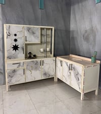 كاونتر متر ونص • سنك متر وعشرين • مرمر صناعي