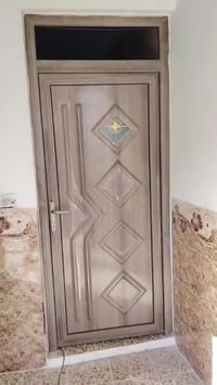 نوعي مواد ستيل وان باب تفصال مع تركيب 110 شباك متر 27 دولار // باب تكل...