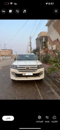 لاندكروز مديل2018 وايت ادشن  GXR محرك 8سلندر سياره بالكاترتون  مكفوله ...