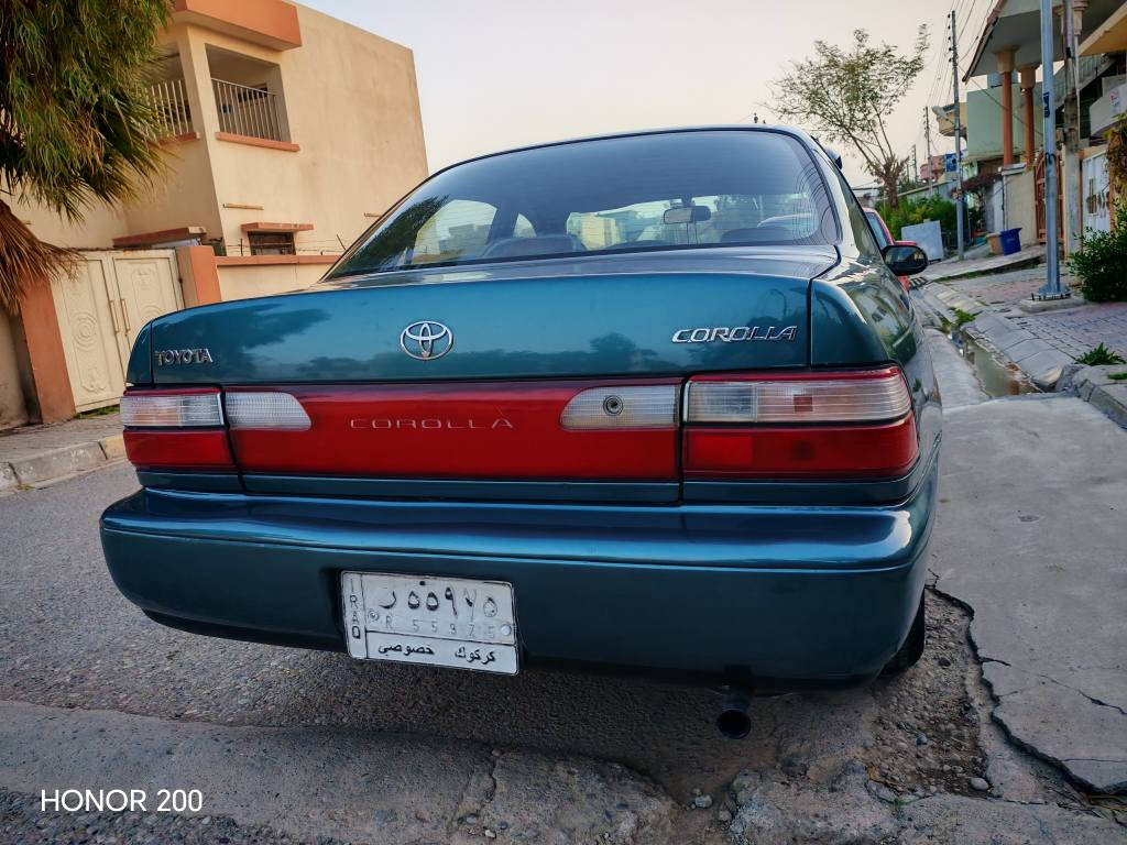 سلام عليكم ورحمة الله وبركاته للبيع كورلا موديل 1995  يسرى بلادي رقم كركوك مشروع وطني سنوية لغايه 2028 شرط تحويل و وكالة لون أخضر فيروزي سيارة بدون ضرر فقط مصبوغة آثار جراد تبريد تدفئة كلها شغال كهربائيات صدر تايرات كلها مضبوط سيارة حلوه دشبول ماله مابي لا فطر ولا كسر دواخل لوك سعرها 65 بيها مجال بسيط رقم هاتف *********** مكاني كركوك كركوك, العراق
