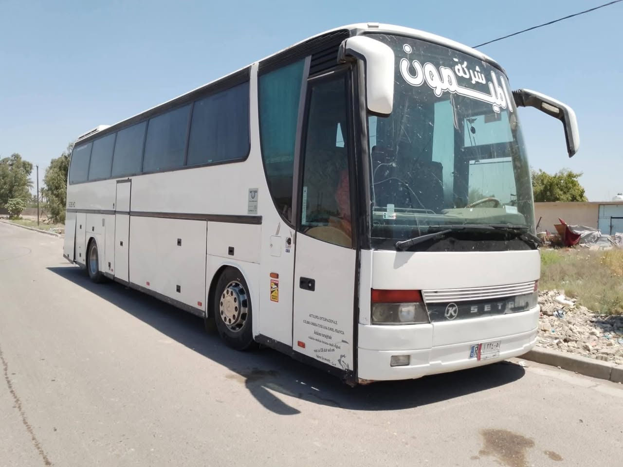 الفينيه مجموعه قوايش 2002 مارسدس نجف جاهزه 54 راكب للبيع الاتصال ***********
