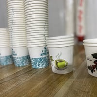 كوب ورقي حجم 4 أوز ورق صيني استيرادنا مضبوط 100‎%‎ اذا كوب واحد بي تسر...