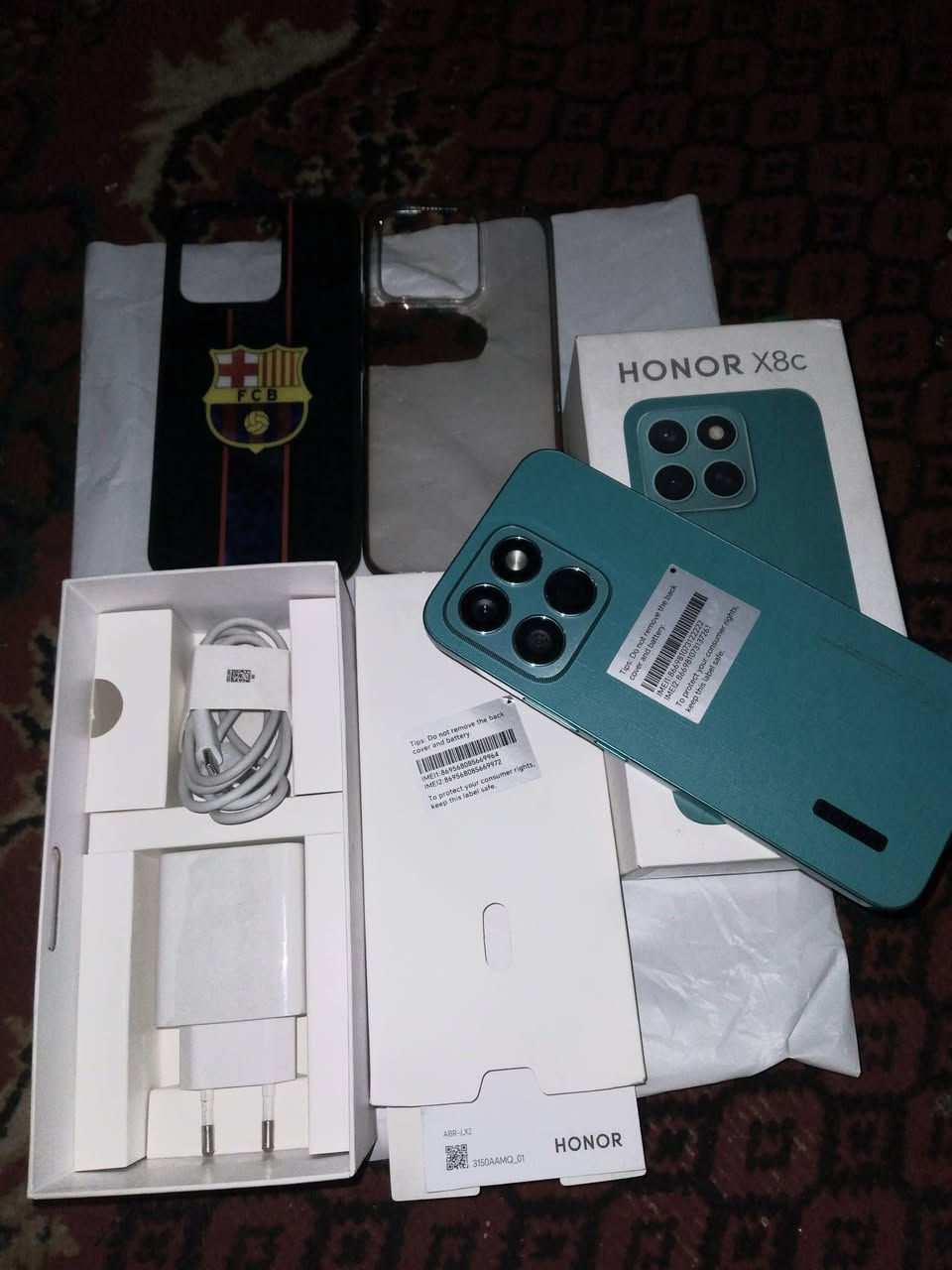 السلام عليكم 

هونر X8c اخو جديد نسخة الجلد المميزة
جميع الملحقات +كفر

ذاكره 512

جهاز راقي استخدام كلش قليل.. شحن راقي ..صوت
 عالي . سلاسه فول . 📸 كاميرات راقية 

ملاحظة.  فقط بدلت بيت سيم كارت لان ضاع وبدلته وكسر قليل بلجامه الكاميرا مامأثرة ابد تجي وتفحص 

السعر . 210 الف وبيه مجال قليل 
المكان الأمن الداخلي 
 رقمي .
***********
