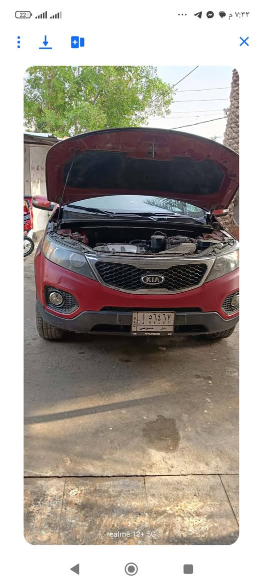 السلام عليكم للبيع سورنتو موديل 2011
فول مواصفات بنوراما كير محرك صدر خير من الله  حادثها جاملغات اثنين وبنيد صبغ بدون دواخل السعر 125  الاتصال ***********
