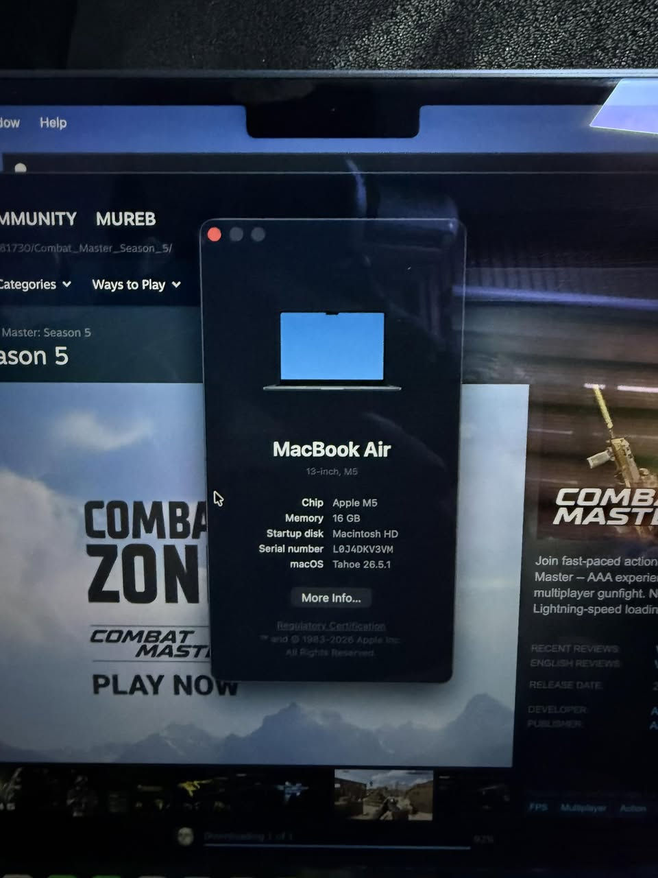 Macbook Air M5 
Ram: 16Gb
Storage: 512Gb
Color: Midnight 
الجهاز جديد مصار شكم يوم من اشتريتة
السعر: مليون و725


**إذا كنت صاحب هذا الإعلان وتريد حذفه لأي سبب، رجاءا أرسل رسالة إلى الدعم الفني**
