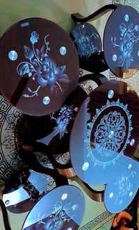 طبلات زجاجيه • استعمال قليل • نظيفات