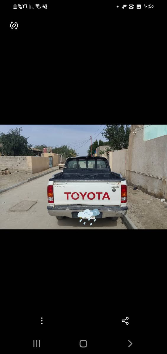 للبيع بيكم فلاونزه هايلوكس ٢٠٠٧ فور ويل سعودي مكفوله كفاله عامه تخم تاير جديد لسنويه ل٢٠٢٨ بسمي مشروع وطني رقم ذي قار ومكانها ذي قار السياره احلا من الصور سعرها ١٢٥ وبيها مجال للتواصل على*********** واتساب
