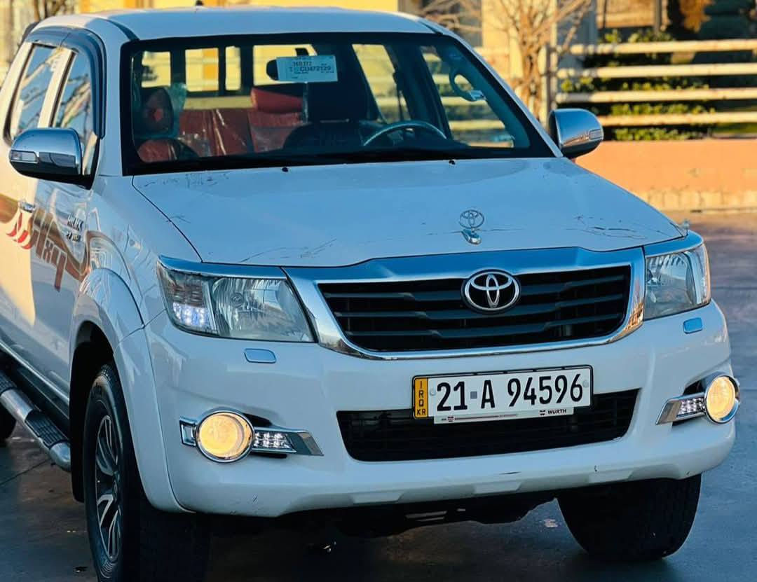 تۆیۆتا هایلوکس 2013 مانگی 3 
سەیارەکە نمونەیە لە جوانی 
  توندوتۆڵە کامل مەسرەف کراوە 
بێ تەقەو ڕەقەیە بێ بۆیاخ و دەعم و لێدران
 سەیارەکە 170هەزار ڕۆشتووە 
بەشەرتی کۆمپیوتەر 
سەنەوی تازەیە تا 2030بەشەرتی تەحویل 

سعر : لە کۆمێنت داوای بکە ڕاستەوخۆ بۆت دێت 🤖 

سەیارەکە کامل جایزە مەکینەی نەکراوەتەوە 
چوار تایەی لۆکی لەسەرە سەیارەکە شەریکە جیهانە .

ژمارەی خاوەنەکەی 
***********
