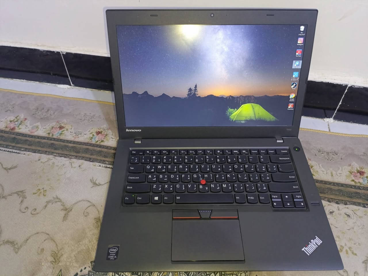 للبيع: Lenovo ThinkPad T450
المواصفات:
ويندوز 10 برو مفعل
معالج i5 جيل خامس U
رام 8GB
SSD 256GB
كارت شاشة مدمج
كيبورد بإضاءة
المميزات:
بطاريتين (مدمجة + منفصلة)
بصمة
منفذ شريحة SIM
شحن سريع
الحالة: جيد جداً، فقط آثار استخدام خفيفة على الظهر
السعر: 165
الرقم: ***********
الموقع: سوق الشيوخ – شارع
