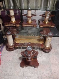 طاولات • ارجل مرمر • فطر
