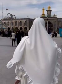 : قماش ايروبين فري سايز راهي بس ابيض  🔴 : سعر الدرزن 150 الف   شال طوي...