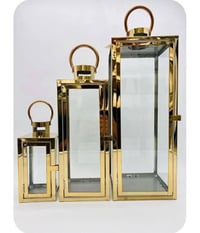 طقم فوانيس • ٣ قطع • ستانلس استيل